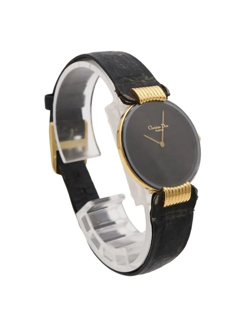 Dior Black Moon Dial Quartz Watch 46